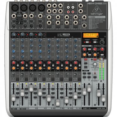 河南百灵达 Behringer QX1622USB 模拟调音台 USB声卡调音台 直播K歌调音台