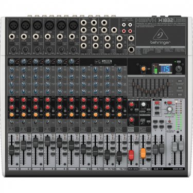 河南百灵达 Behringer X1832USB 模拟调音台 USB声卡调音台 直播K歌调音台