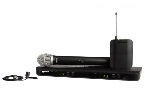 河南Shure 舒尔 BLX1288/CVL 无线麦克风  BLX1288/CVL 双通道无线领夹+手持话筒系统